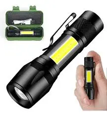 LINTERNA RECARGABLE MILITAR 3 MODOS