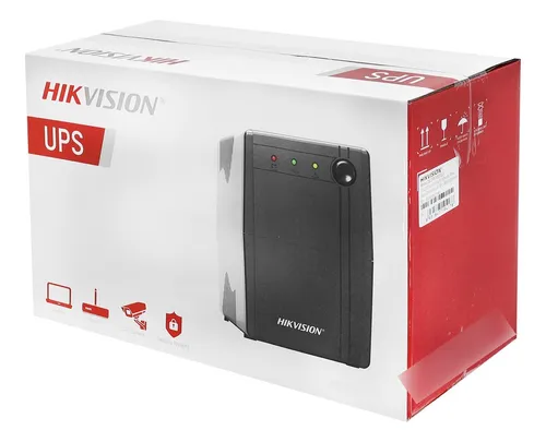 UPS HIKVISION DE 600 VA 360W ENTRADA Y SALIDA 120 VCA / 6