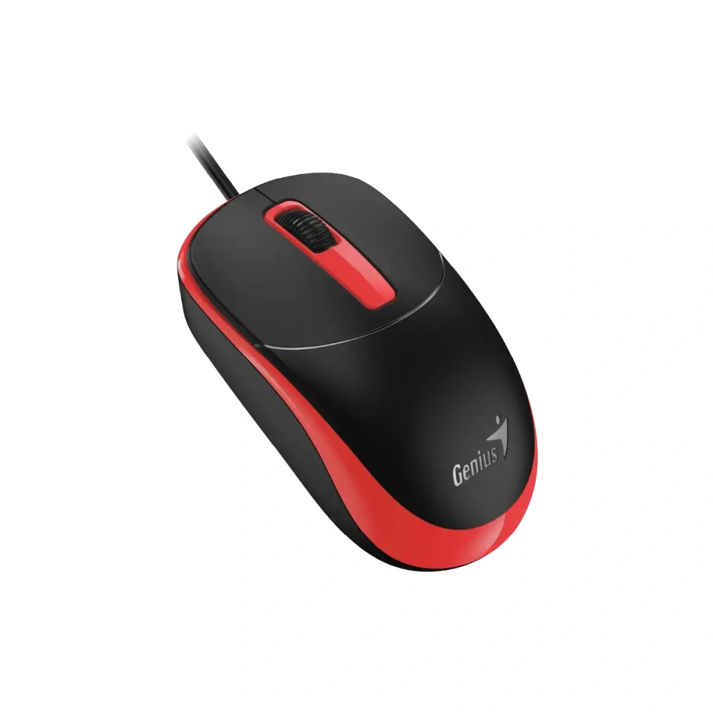 MOUSE GENIUS DX-123 USB-A Wired Black Red