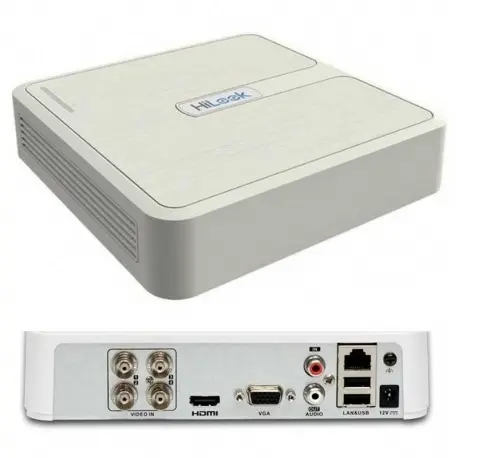 DVR HILOOK 4 CANALES TURBOHD + 1 CANALES IP / AUDIO DE DOS VÍAS POR COAXITRON