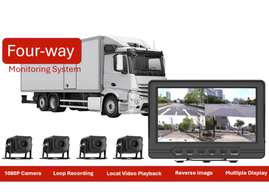 SISTEMA HIKVISION DE MONITOREO PARA VEHICULO DE CUATRO VIAS