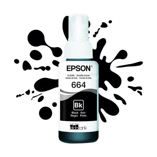 TINTA ORIGINAL EPSON 664 BLACK