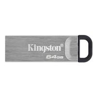 FLASH MEMORY KINGSTON DATATRAVELER KYSON DTKN 64GB USB 3.2 PLATEADO