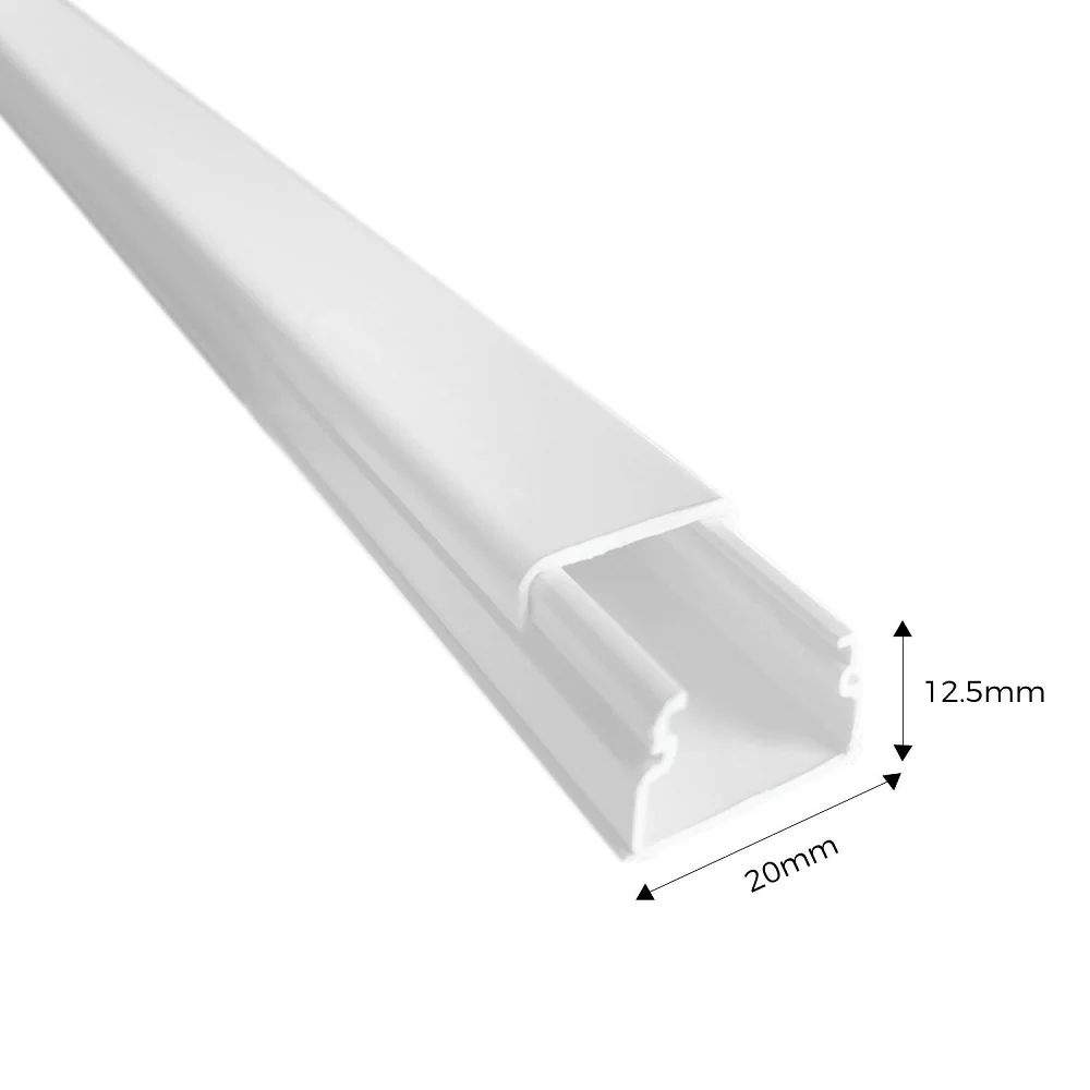 CANALETA DEXSON 20 X 12 BLANCA CON ADHESIVO