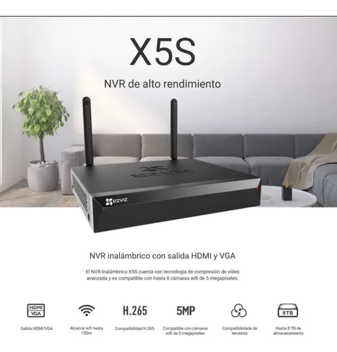 NVR DE 8CH INALAMBRICO EZVIZ X5S