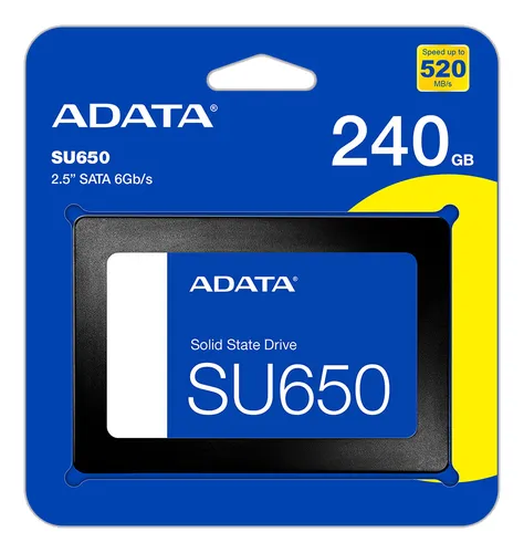 SSD ADATA 240GB SU-650 SATA III 2.5INC NOTEBOOK 6GB S