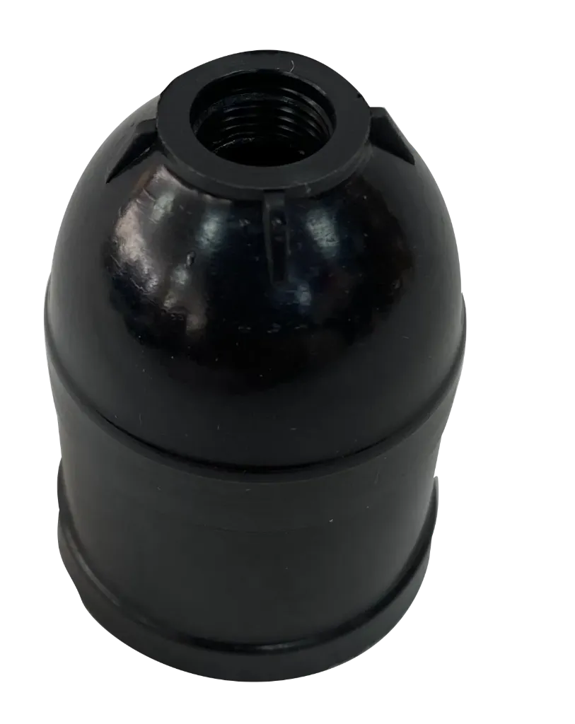 BOQUILLA COLGANTE BAQUELITA E27 600W 250V NEGRO 25U/C