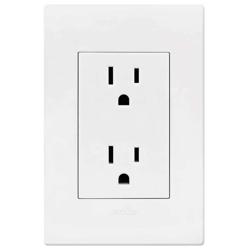 TOMACORRIENTE DOBLE 16A 125/250V PC BLANCO