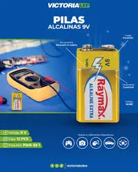 BATERIA RAYMAX ALCALINAS 9V
