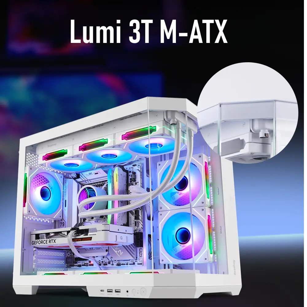 CASE GAMER SEGOTEP LUMI 3T WHITE 