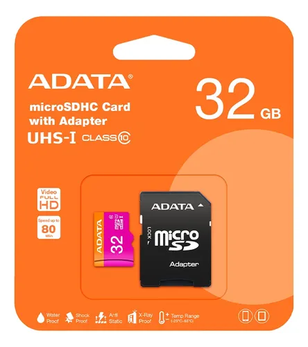 MICRO-SDHC ADATA 32GB WITH ADAPTER UHS-I CLASS 10
