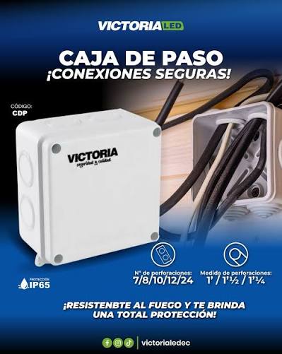 VICTORIA LED CAJA DE PASO 200X155X80MM