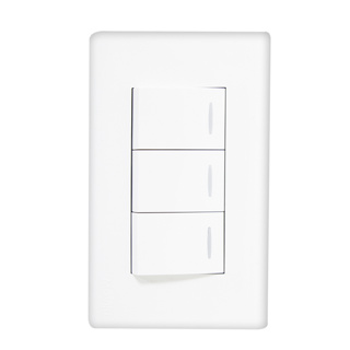 INTERRUPTOR DOBLE BLANCO AQUA MAVIJU