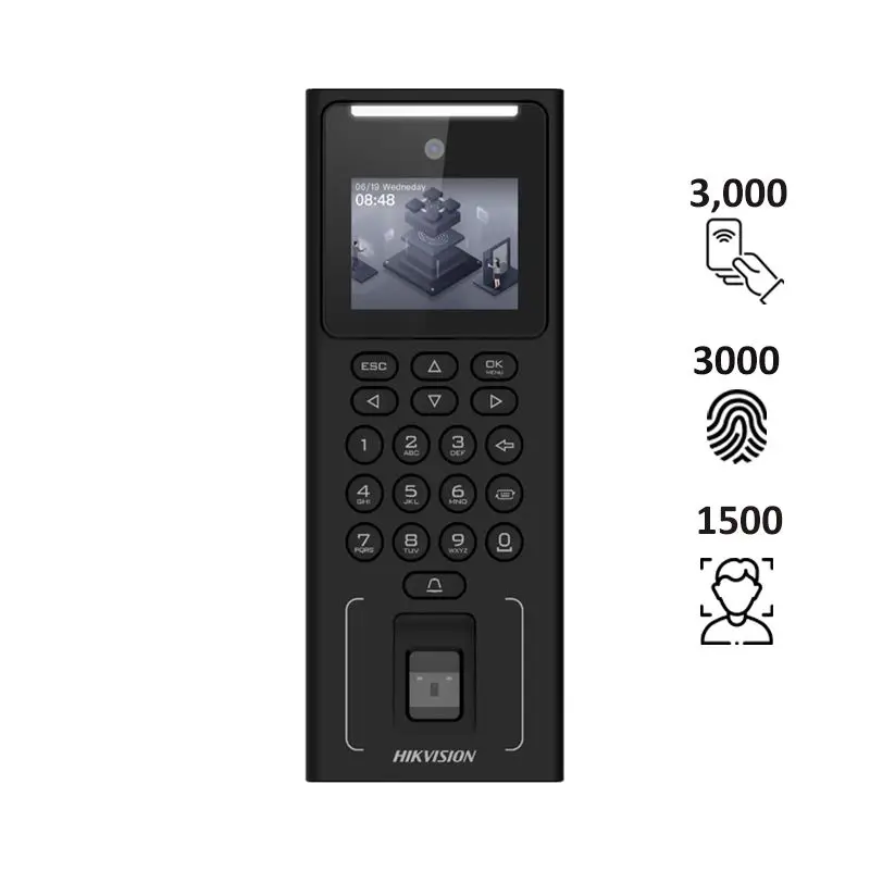 Control de acceso frontal Hikvision DS-K1T321EFWX-B