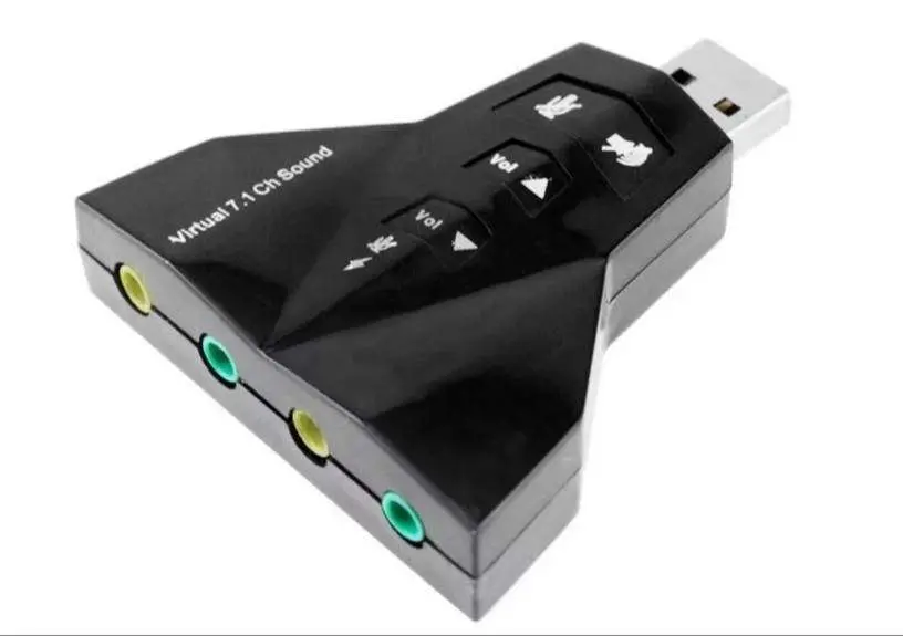 Tarjeta de sonido 7.1 Canales, adaptador de Audio virtual 3D