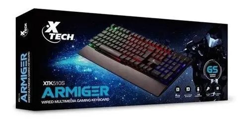 TECLADO Xtech Armiger Gaming Kybd wrd USB Spa MCol Back light XTK510S