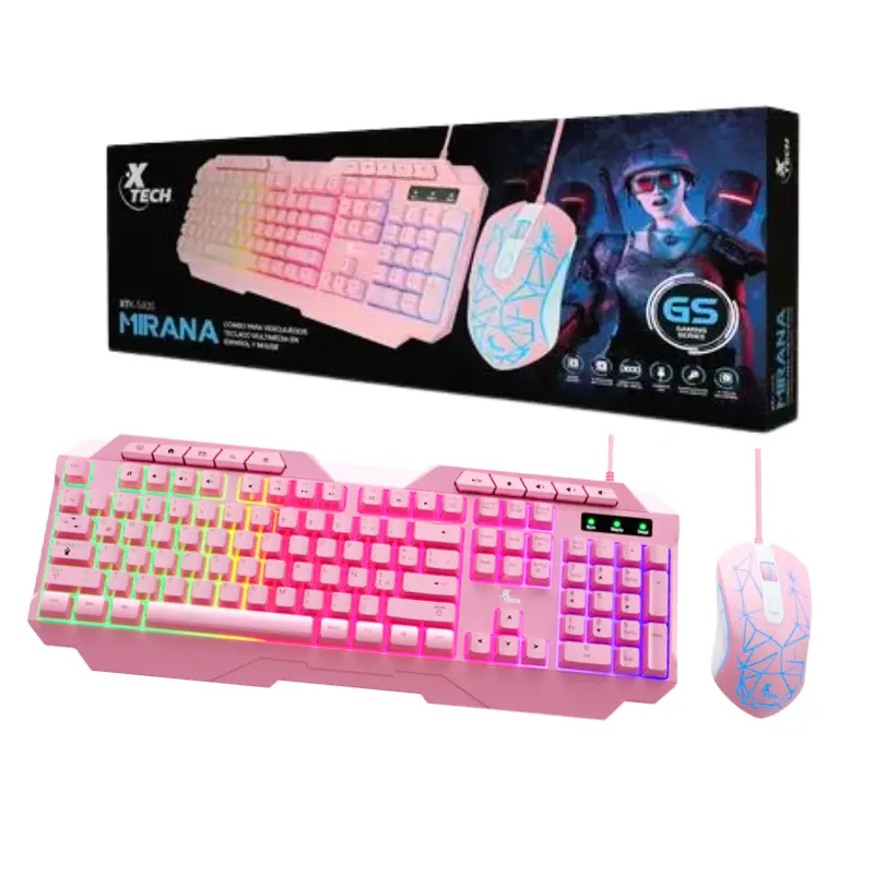 [XTK540S] Teclado and mouse Xtech Mirana Gaming wrd spa LED light XTK540S