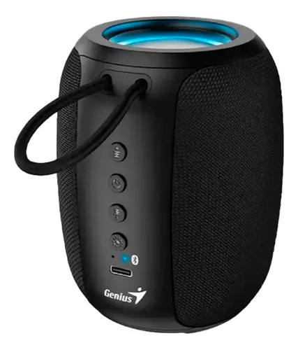 BOCINA PORTATIL INALAMBRICA GENIUS SP-915BT NEGRO 5W RMS RGB